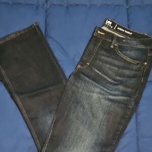 Lee Riders Classic Dark Denim Midrise Bootcut Jeans 14 LONG